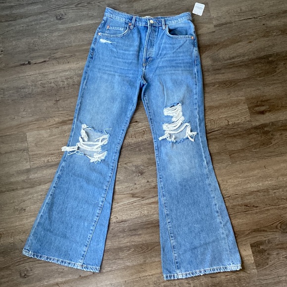 Free People New dawn flare jeans in Victoria blue NWT - Picture 7 of 14